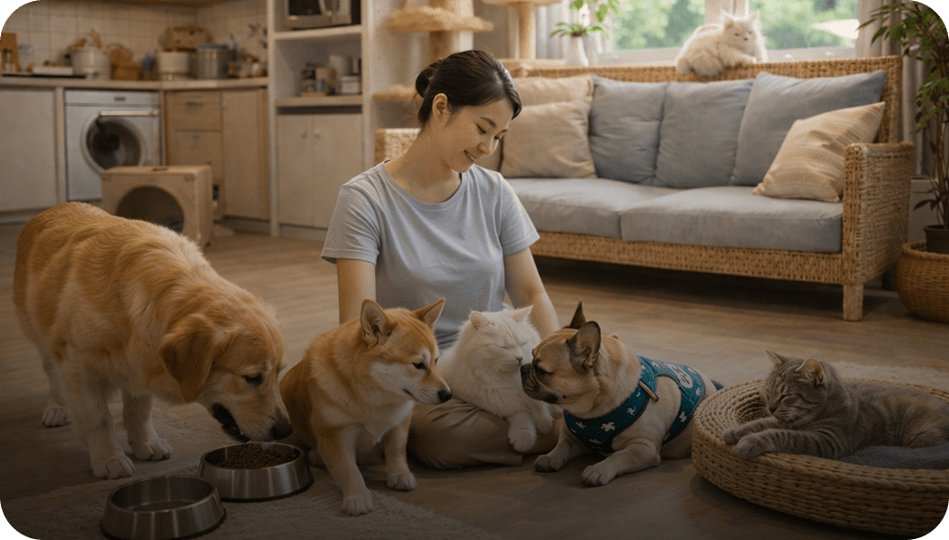 Trusted pet sitters with proper care standards